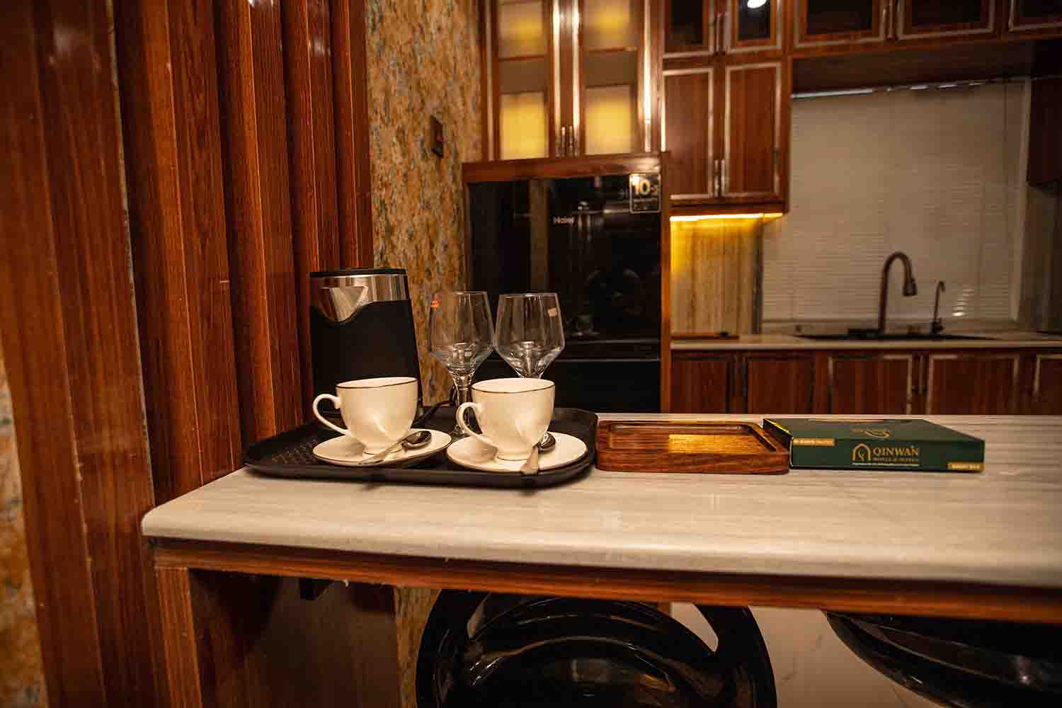 In-room kitchenette facilities