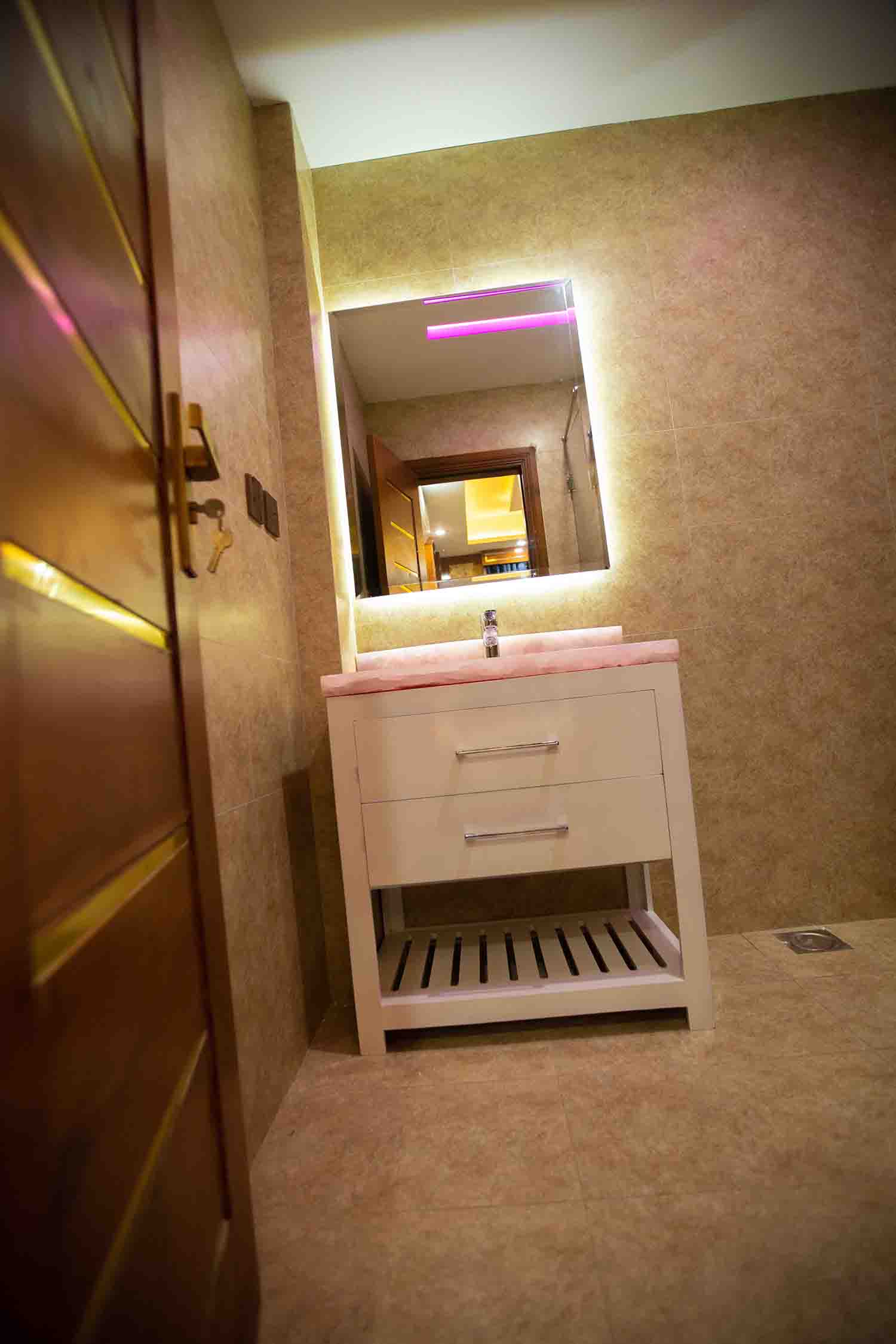 Hotel bathroom amenities and toiletries